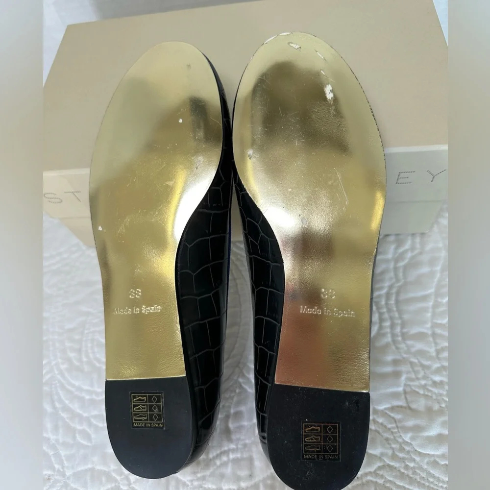 PRICE REDUCED! Stella McCartney Blue Ballet Flats Size 8 (38 EU) - Picture 5 of 10